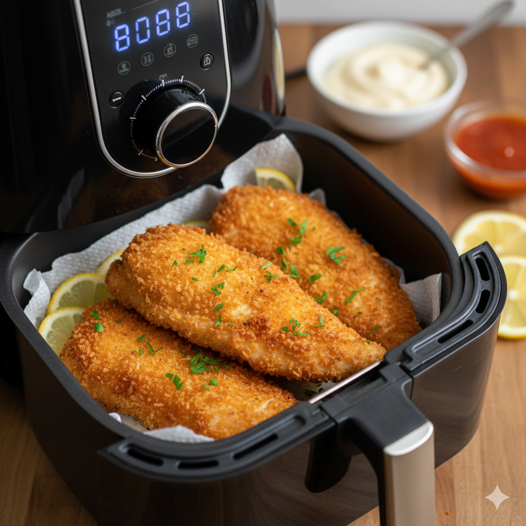 3 szuper recept a rántott húshoz air fryerben – egészségesebben, ropogósabban
