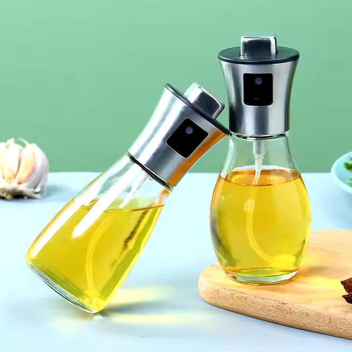 Olajspray 200 ml, ezüst színű szórófejjel