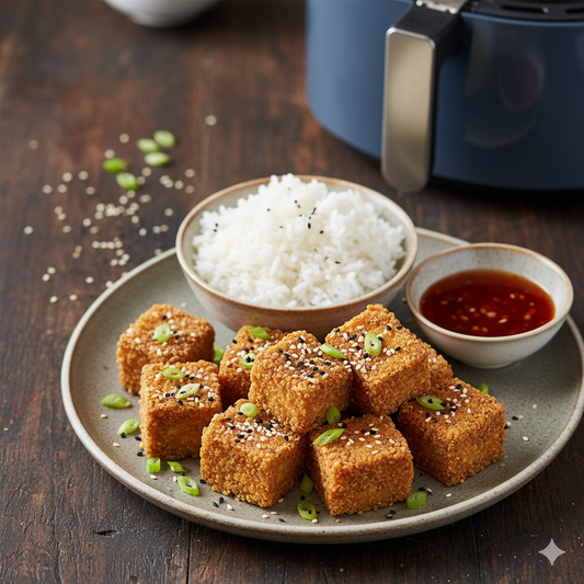 Tofu air fryerben - recept