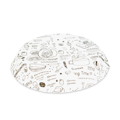 Air fryer sütőpapír – 20 cm kör, 50 db – olaj nélküli sütőkhöz - mintás