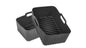 Szilikon air fryer sütőkosár 13x20 cm - 2 darab - fekete