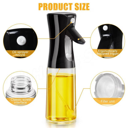 Olaj- ecetspray 300 ml fekete