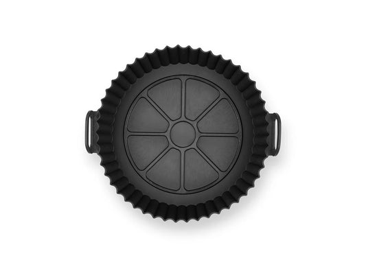 Kerek szilikon sütőforma air fryerhez 20 cm - szürke